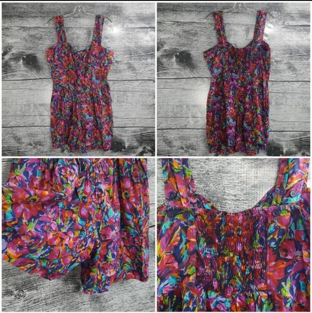 Vintage Perspective Women Sleeveless Romper Short Jumpsuit